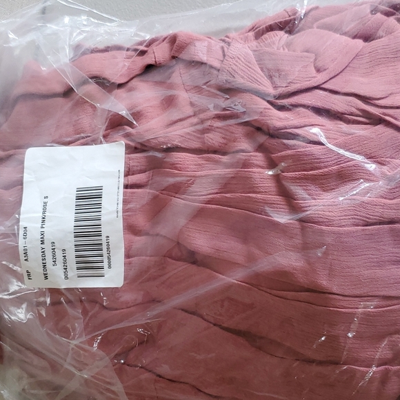 NWT FP Wednesday Maxi dress Pink/Rose S - Picture 5 of 5